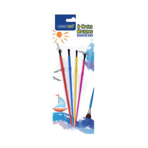 Marlin paintbrush kids asst set  4
