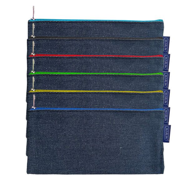 Marlin pencil-bag denim 20cm
