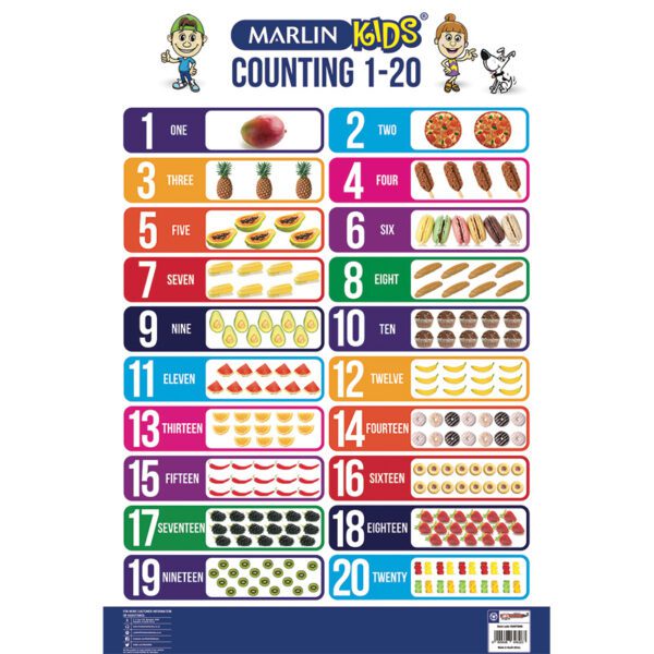 Marlin poster counting 1-20