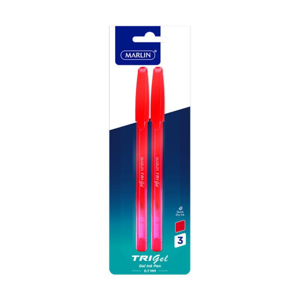Marlin pen gel bpn 0.7 tri-gel red wlt 2