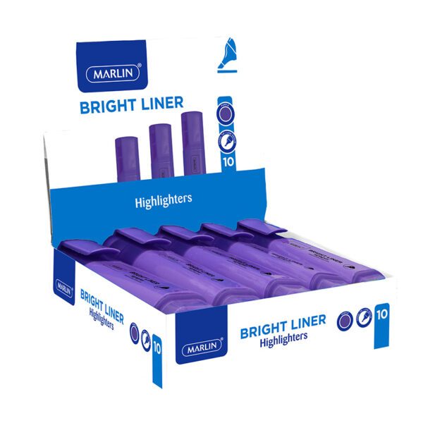 Marlin highlighter bright liners purple 10's