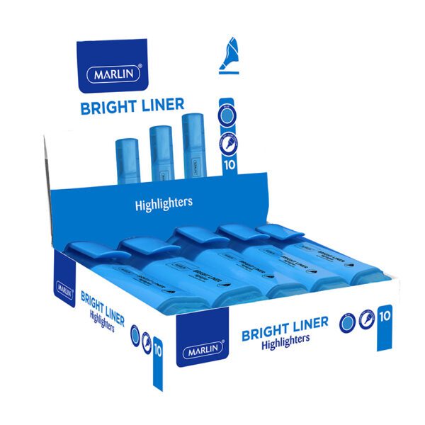 Marlin highlighter bright liners blue 10's