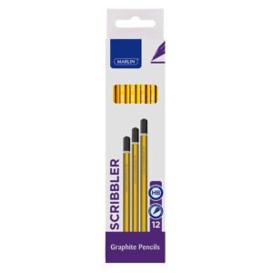 Marlin pencil scribbler hb blue / yellow 12's
