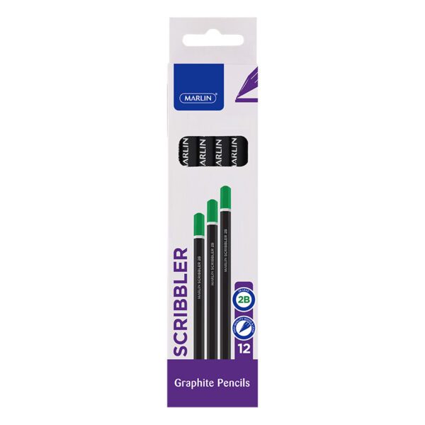 Marlin pencil scribbler graphite 2b 12's