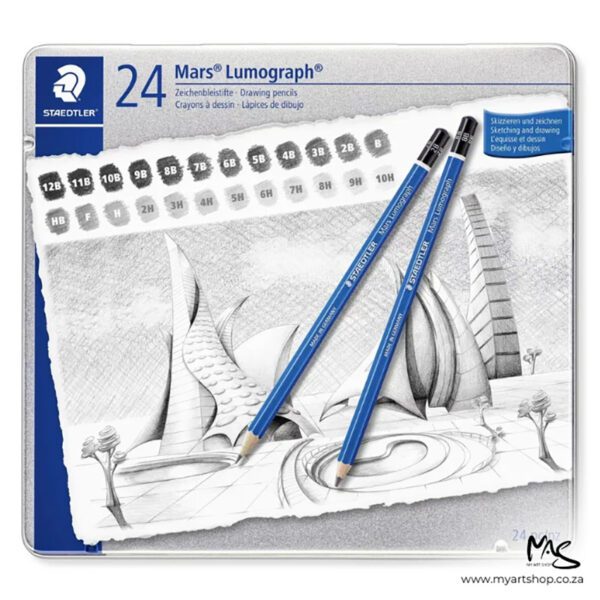 Staedtler pencil sketch set mars lumograph 24 piece