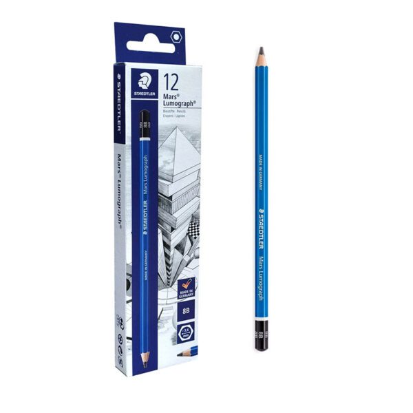Staedtler pencil mars lumograph 8b 12's