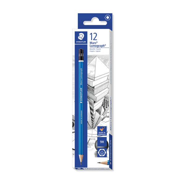 Staedtler pencil mars lumograph 9h 12's