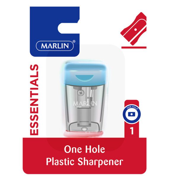 Marlin sharpener container 1 hole plastic asst crd