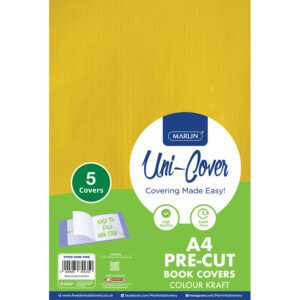 Marlin cover pre-cut paper a4 colour kraft 5pk