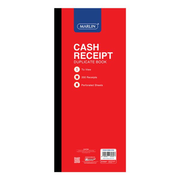 Marlin pcb book cash receipt dup 5tv