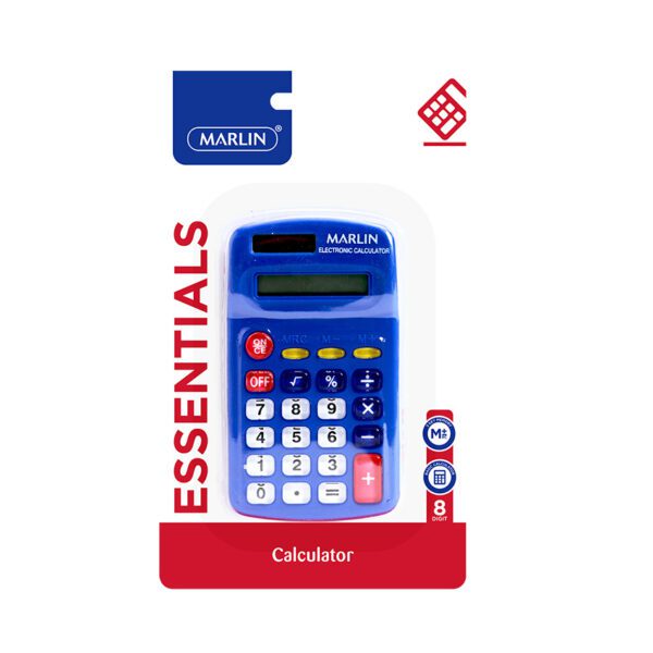 Marlin calculator pocket dummy solar 8 dig crd