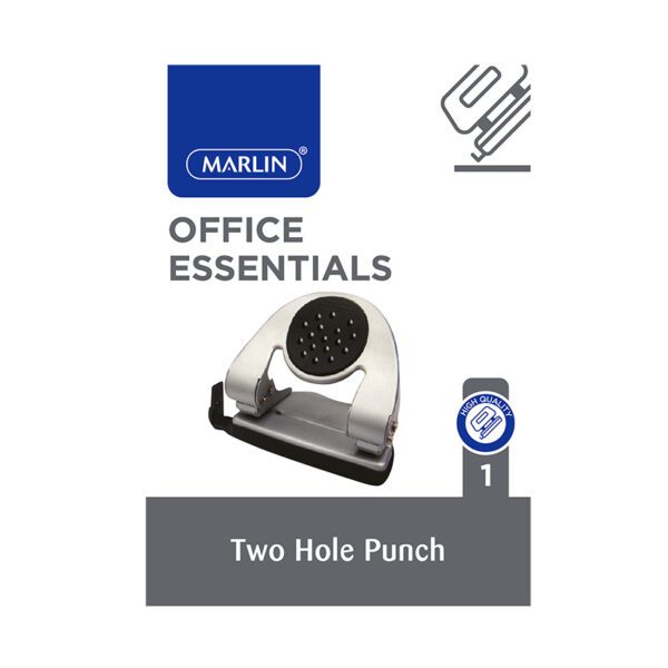 Marlin punch 2 hole medium duty 20sht plastic guide