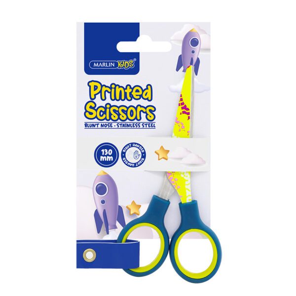 Marlin scissors 13cm kids printed design