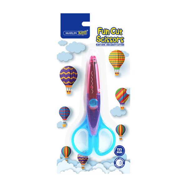 Marlin scissors 13cm kids fun cut asst crd
