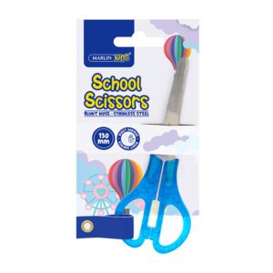 Marlin scissors 13cm kids neon glitter asst crd