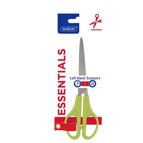 Marlin scissors 16.5cm left hand asst crd