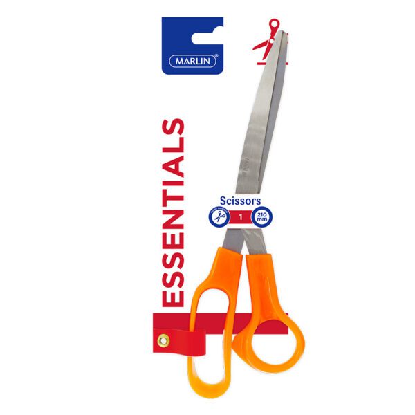 Marlin scissors 21cm orange handle crd