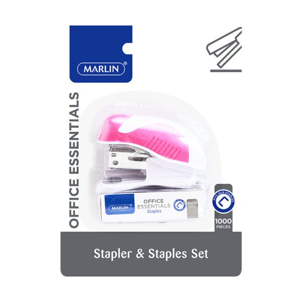 Marlin stapler set mini stapler + 26/6 1000's asst