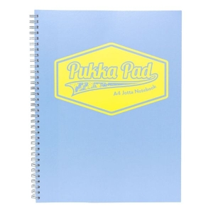 Pukka pastel notepad a4 soft cover 200pg side spiral jotta blue