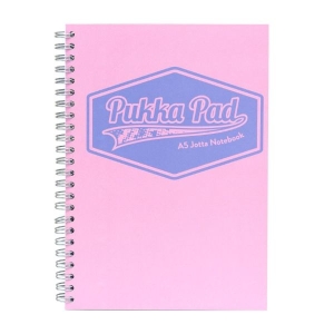 Pukka pastel notepad a5 soft cover 200pg side spiral jotta pink