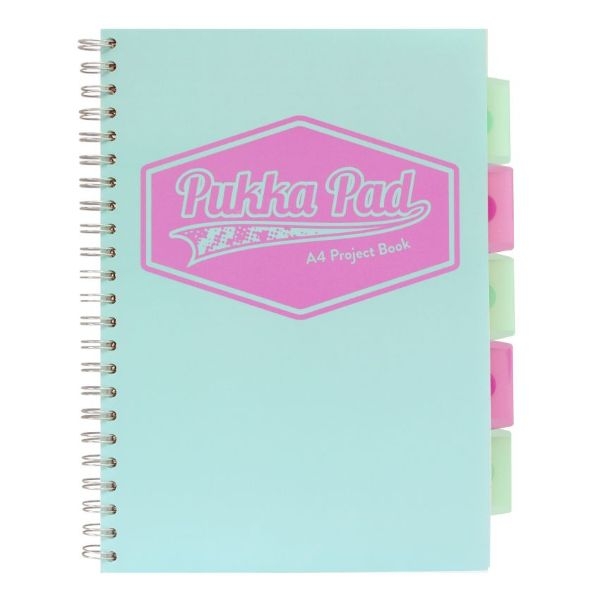 Pukka pastel notebook a4 pp cover 200pg project book teal