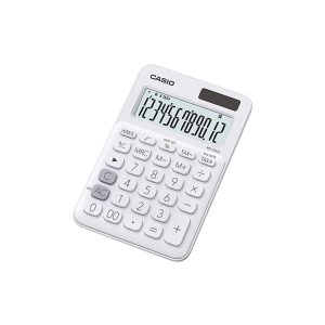 Casio calculator desktop mini 12 dig white