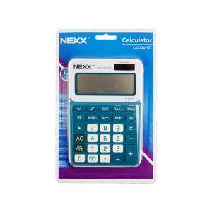 Nexx calculator desktop 12 dig blue