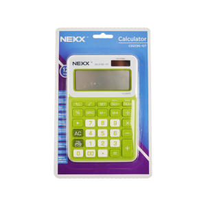 Nexx calculator desktop 12 dig green