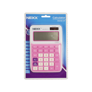 Nexx calculator desktop 12 dig pink