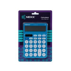 Nexx calculator desktop 12 dig bright blue