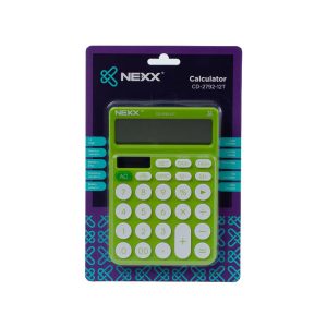 Nexx calculator desktop large 12 dig bright lime