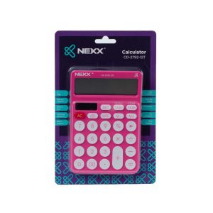 Nexx calculator desktop 12 dig bright pink