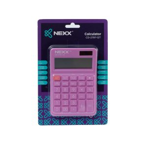 Nexx calculator desktop 12 dig pastel purple