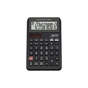 Sharp calculator desktop large 12 dig black