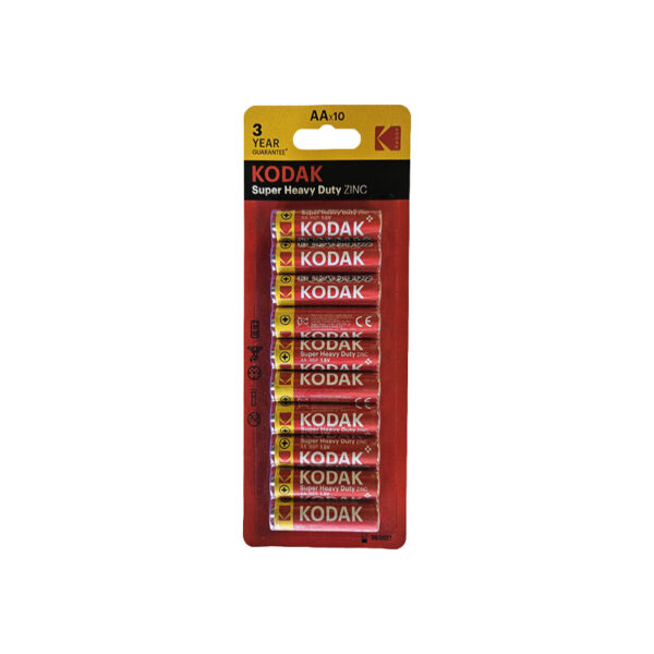 Kodak battery aa super heavy duty zinc crd 10