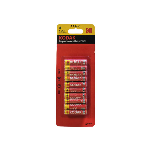 Kodak battery aaa super heavy duty zinc crd 10
