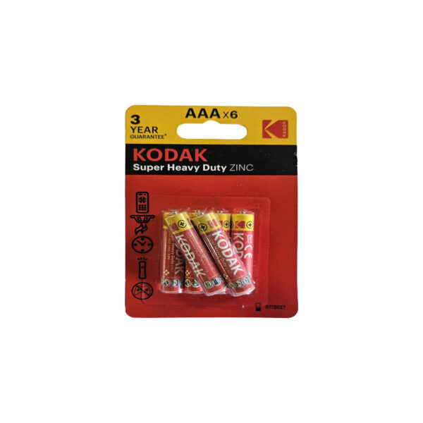 Kodak battery aaa super heavy duty zinc crd 4+2