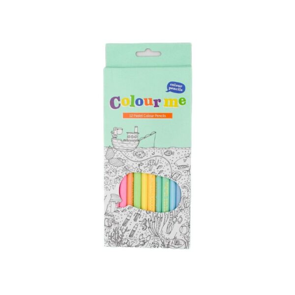 colour me colour pencil long pastel colours box 12's