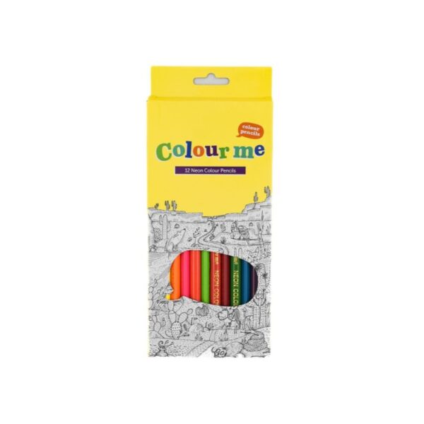 colour me colour pencil long neon colours box 12's