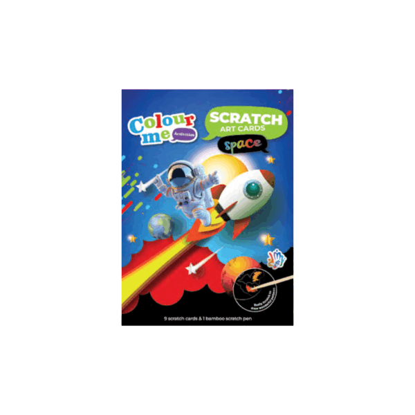 Scratch Artcard Set Space 9pc + Scratch Pen