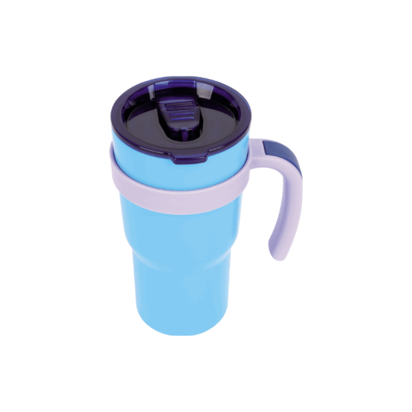 Thermal Mug S/Steel with Handle 600ml Blue
