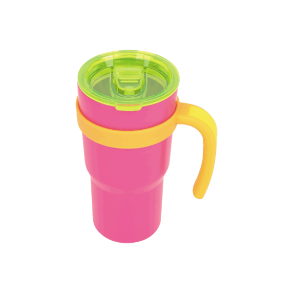 Thermal Mug S/Steel with Handle 600ml Pink