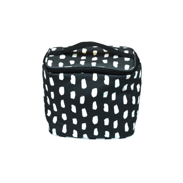 Lunch Bag Canvas Black and White Print Design