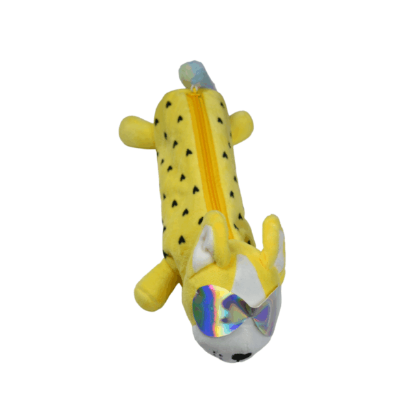 Pencil Bag Furry Yellow Dog