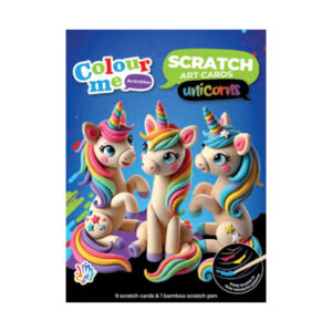 Scratch Artcard Set Unicorn 9pc + Scratch Pen