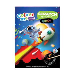 Scratch Artcard Set Space 9pc + Scratch Pen