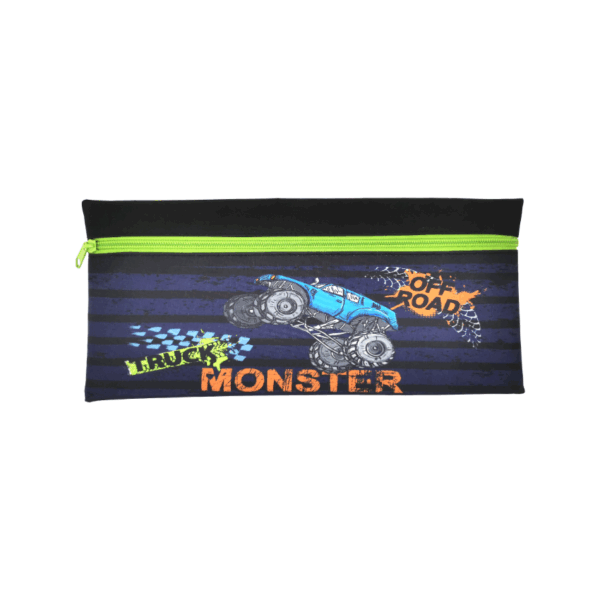 Colour Me Pencil Bag Single Zip 33cm Monster